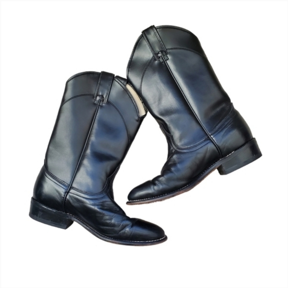 Laredo Women's Roper Black Western Boots (6.5)